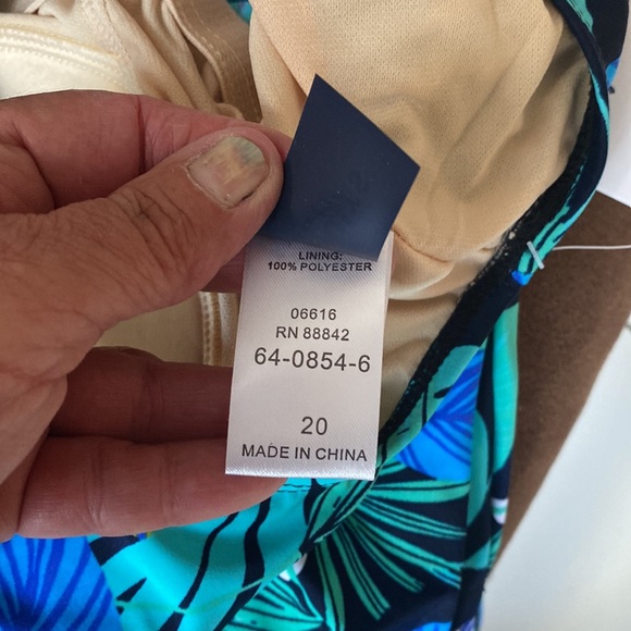 NWT Swimsuits for all tankini top size 20 - Picture 4 of 6